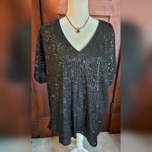 Savanna Jane sequin shimmering top 1x